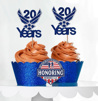 Air Force Custom Year Cupcake Topper