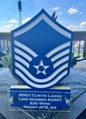 MSGT - Air Force Engraved Standing Name Plate