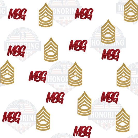 USMC Enlisted Rank Confetti | Marine Enlisted Rank Confetti | MSgt