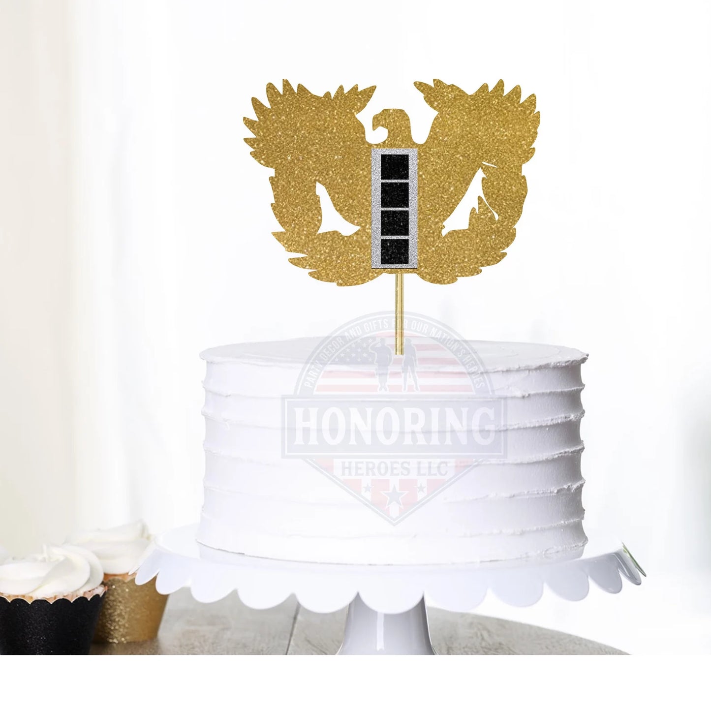 CW4 - ARMY Warrant Officer Rank Rising Eagle Cake Topper/Centerpiece