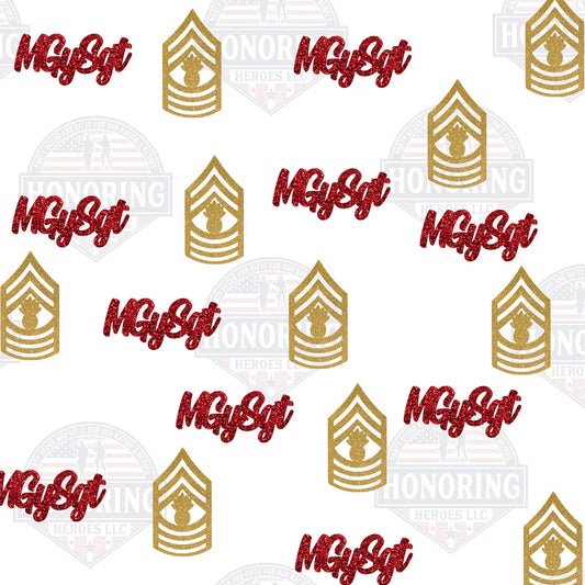 USMC Enlisted Rank Confetti | Marine Enlisted Rank Confetti | MGySgt