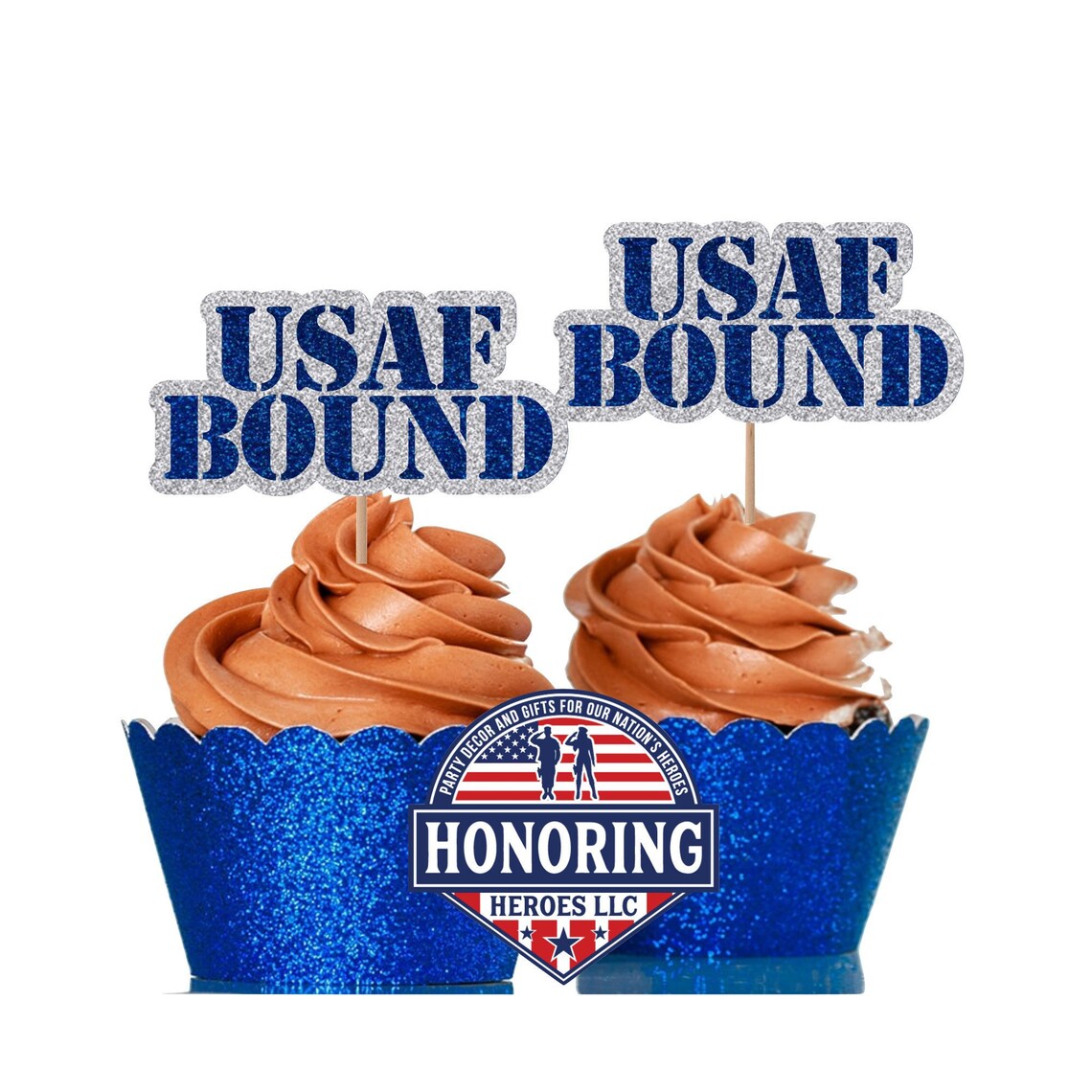 USAF BOUND Cupcake Topper